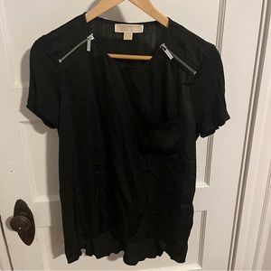 Michael Kors blouse black. Silky, lightweight, no wear.